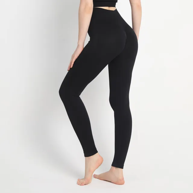 Seamless Dots Peach Hip Yoga Pants Women Black - Shop at LoveMi