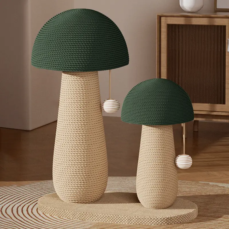 Sisal Scratching Pole Mushroom Cat Scratch Board