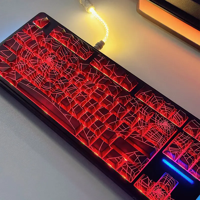 Side-engraved Translucent Sublimated PBT Cool Keycaps