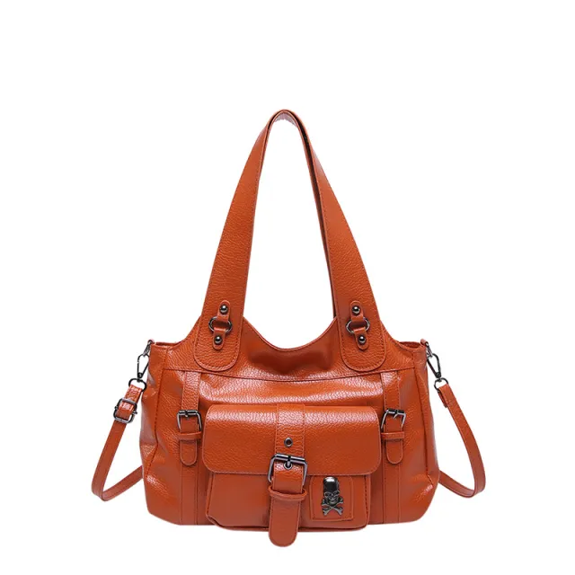High grade Sentong Qin Versatile Large Capacity Shoulder Bag Brown - Shop at LoveMi