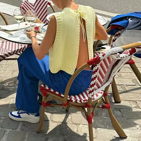 Women's Fashion Casual Round Neck Knitted Vest