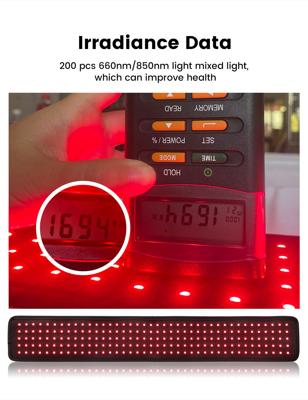 Red Light Belt Physiotherapy Instrument Infrared Knee Pad Shoulder Waist Leg — foto 10