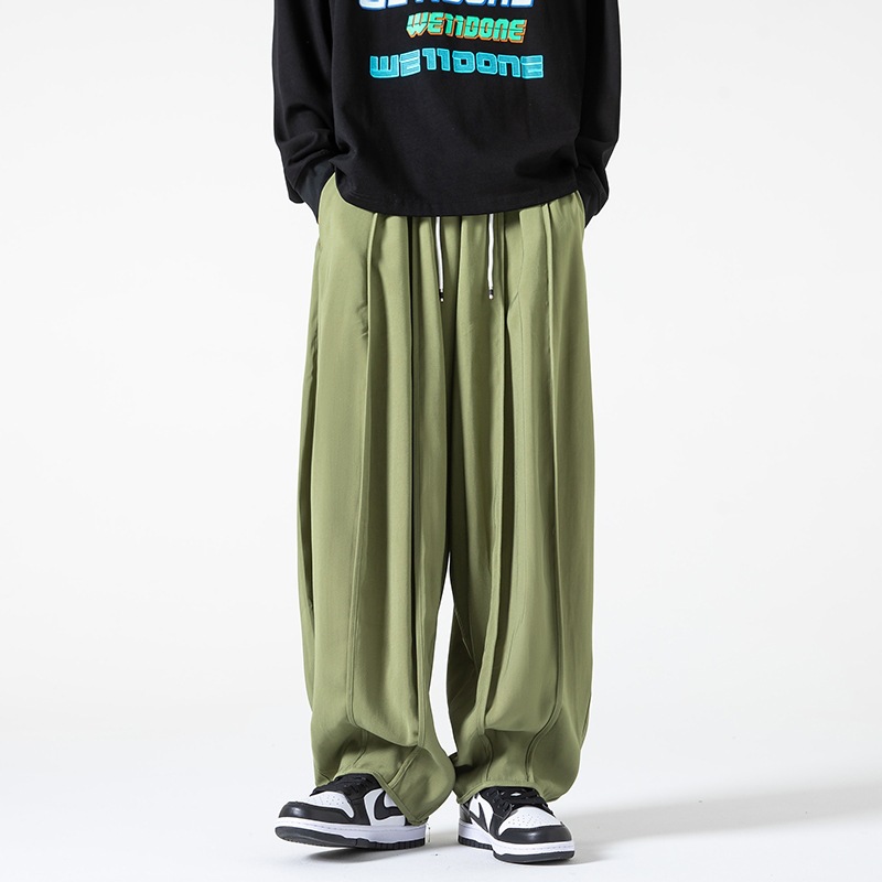 Men's Loose Cargo Wide Leg Solid Color Bloomers