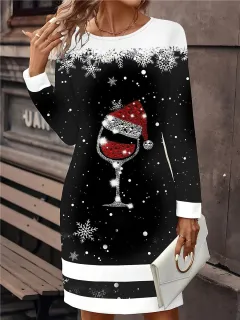 Women's Sweater Mini Dress Active Fashion - 4 Style-S - View 1