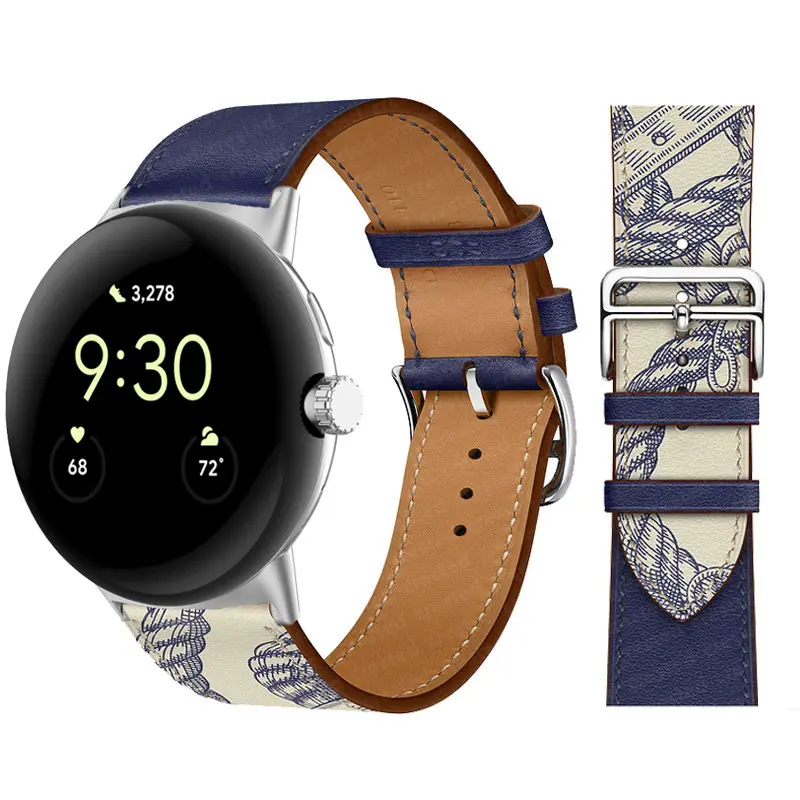 Applicable To Google Watch Microfiber PU Leather
