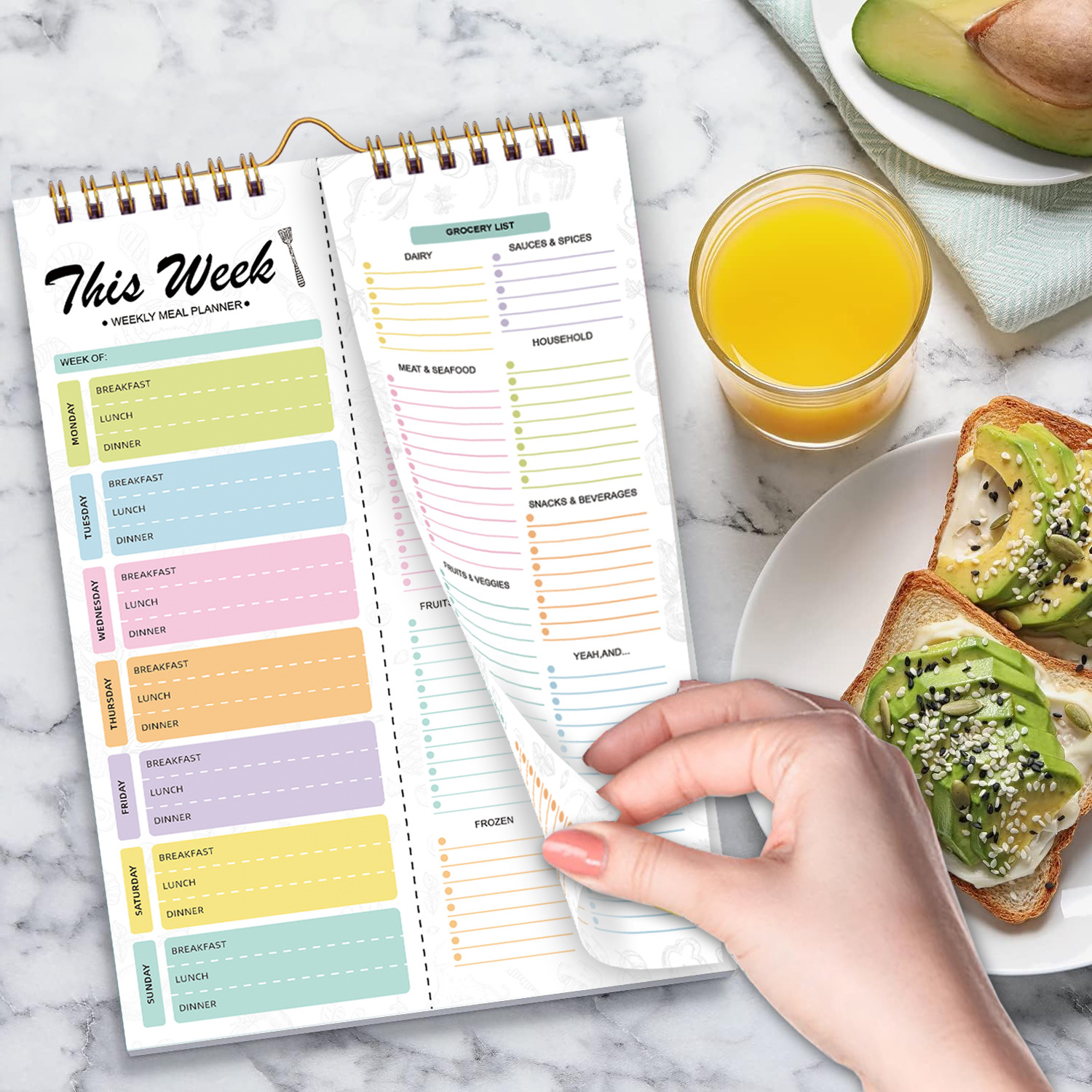 Ins Style Self-discipline Recipes Daily Weekly Notebook Menu 3