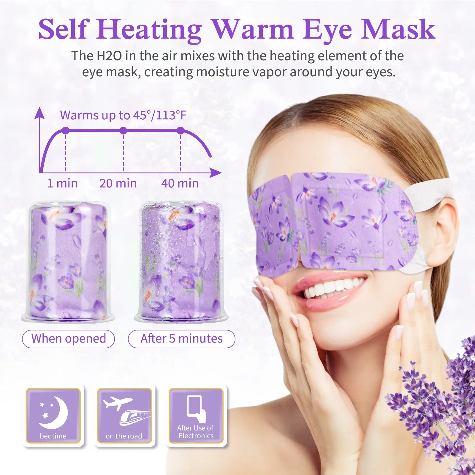 Disposable Eye Mask Steam Heating SPA Relaxing