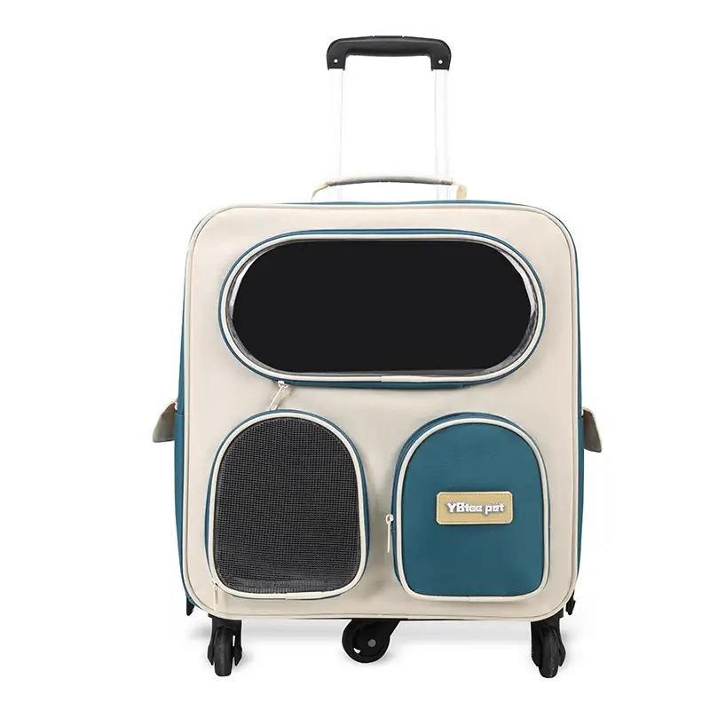 Pet Carrier Backpack Trolley For Cats And Dogs