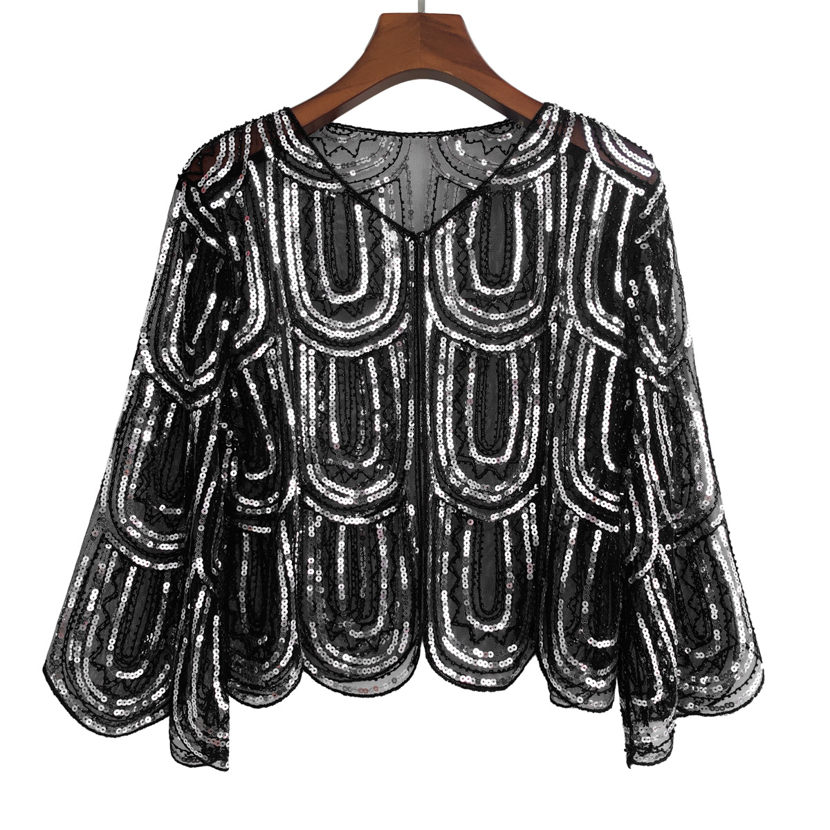 Women's Fashionable All-matching Party Banquet Sequined Coat