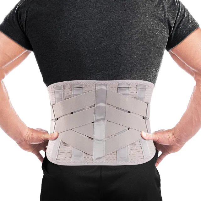 Summer Workout Belt Mesh Breathable Steel Plate Support Gray - Shop at LoveMi