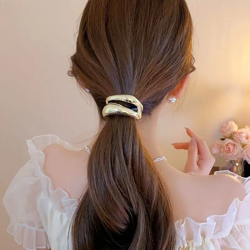 New Irregular Metal Hair Tie A Stylish