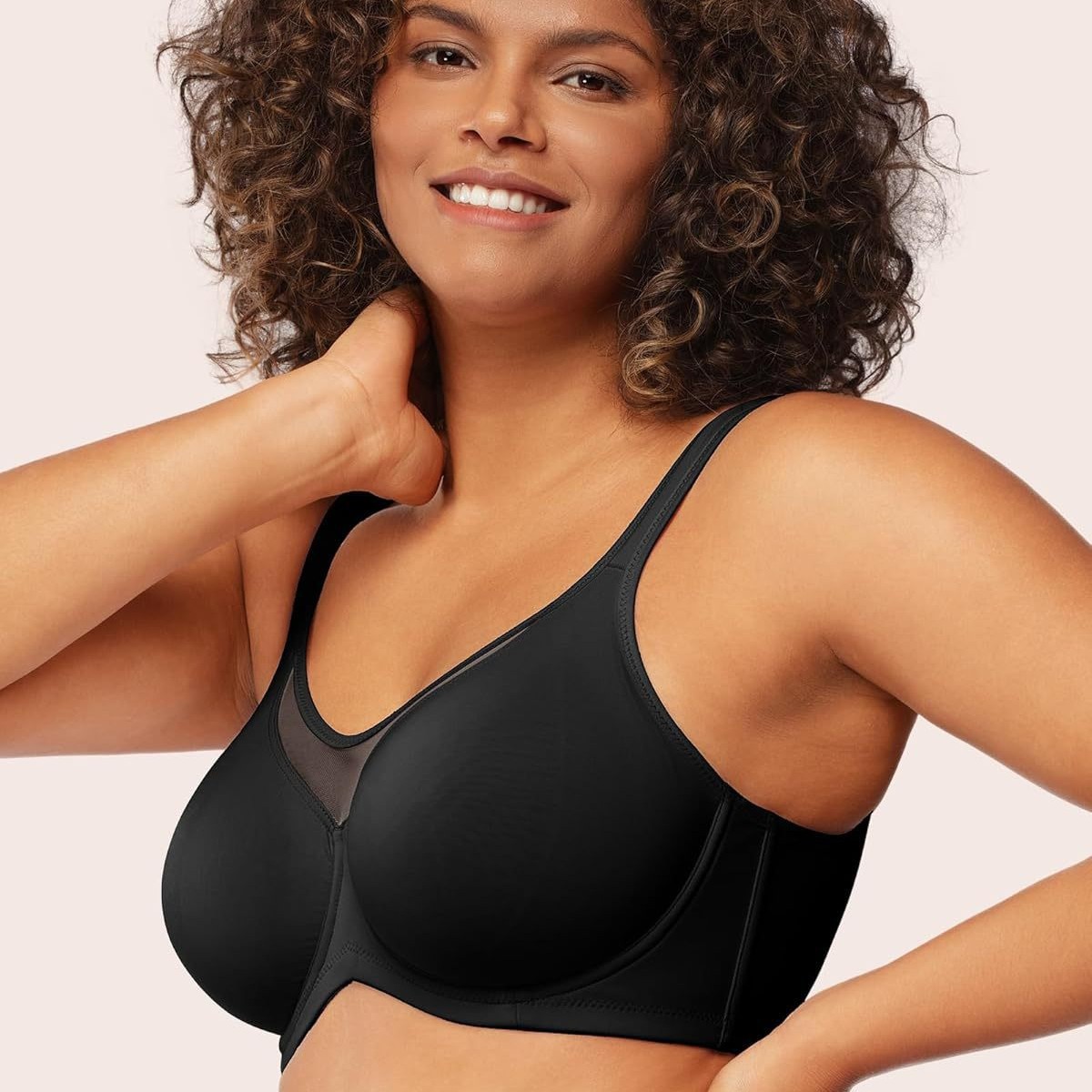 Womens Plus-Size Underwire Bra, Full-Coverage, Cool And Comfortable