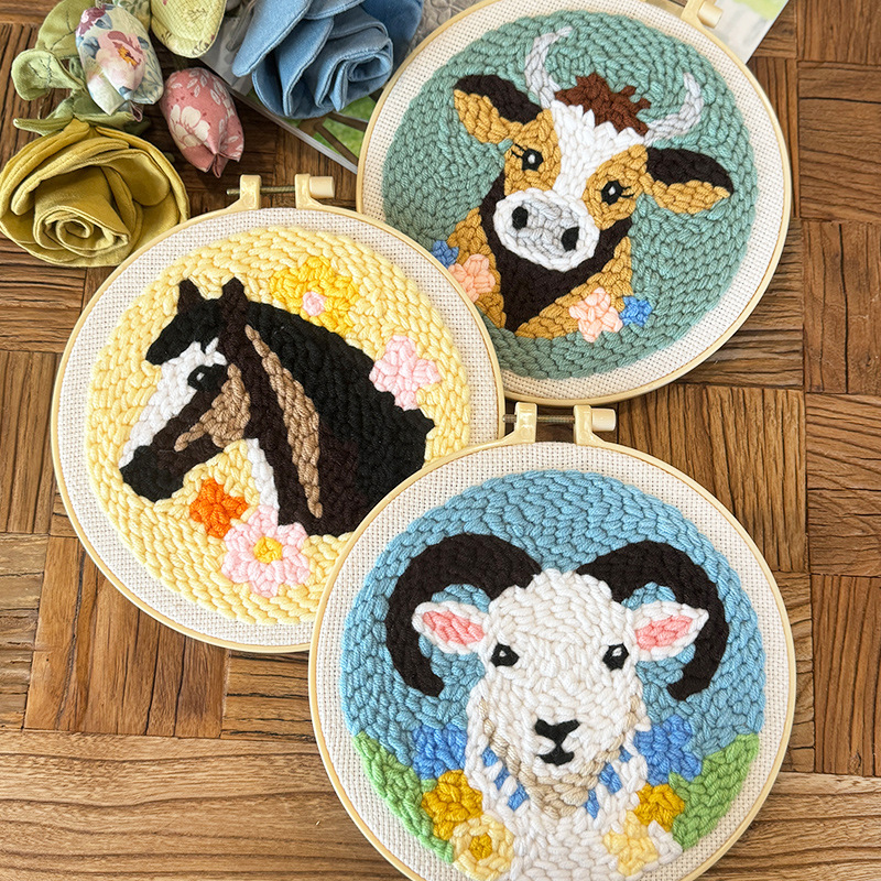 Cartoon Embroidery Diy Handmade Material Package