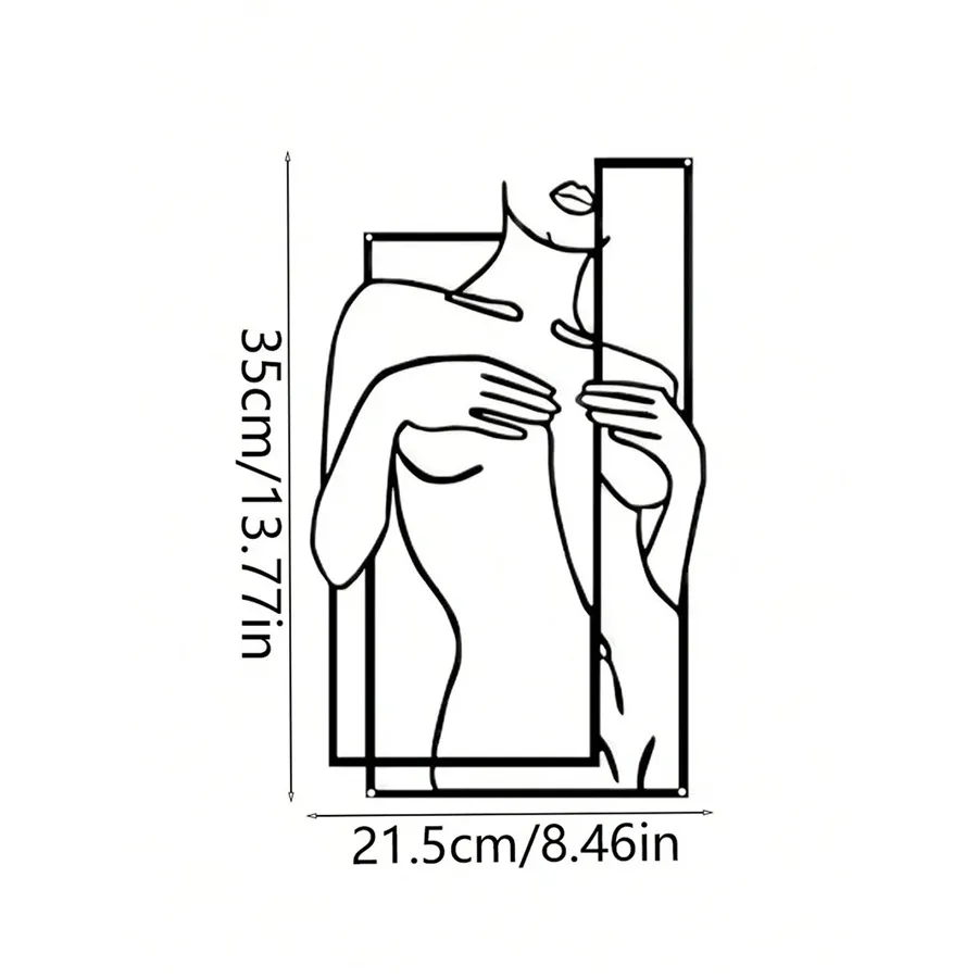 Girly Body Line Silhouette Wall Decoration – image 2