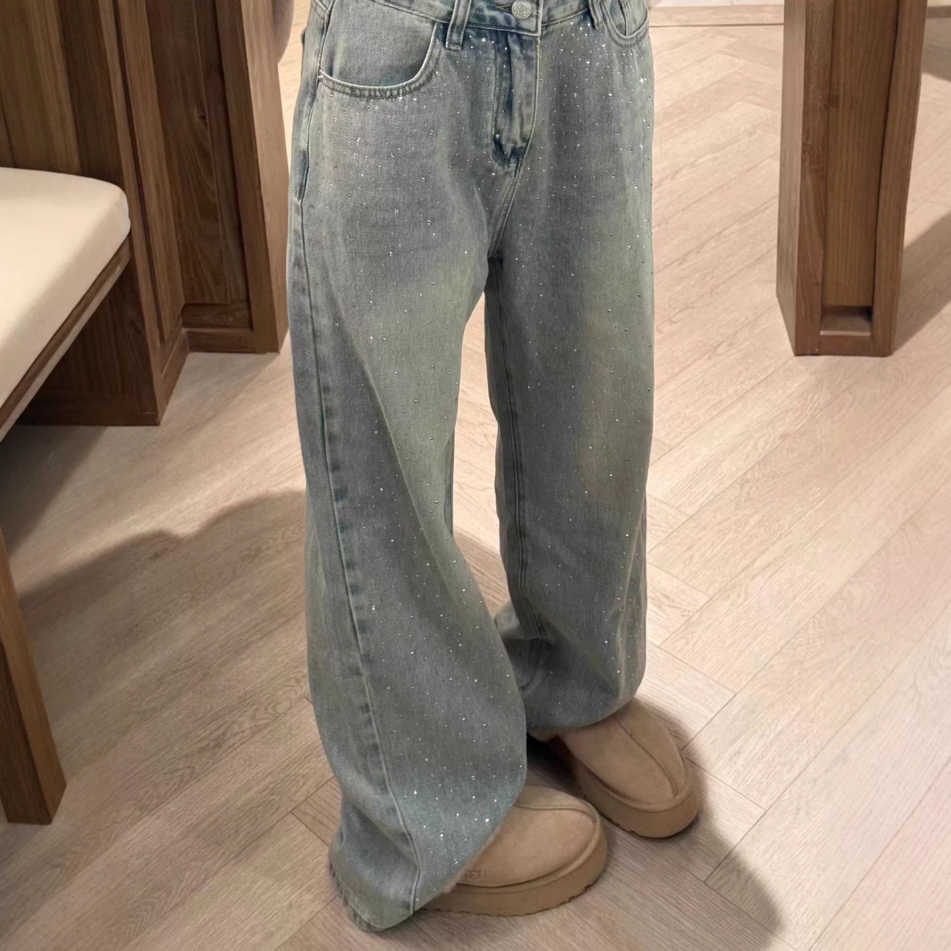 Design Womens Straight-leg Jeans