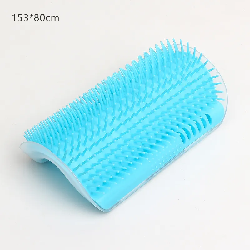 Corner Cat Scratcher Massage Brush Cat Scratch Board - Lake Blue