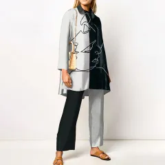 Spring And Autumn Long Sleeve Women's Shirt Outfit - Element 11 - View 1
