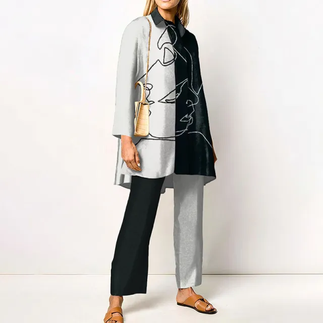 Spring And Autumn Long Sleeve Women's Shirt Outfit Element 11 - Shop at LoveMi