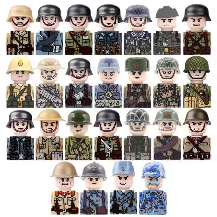Cross-border Military Building Blocks WWII  Set
