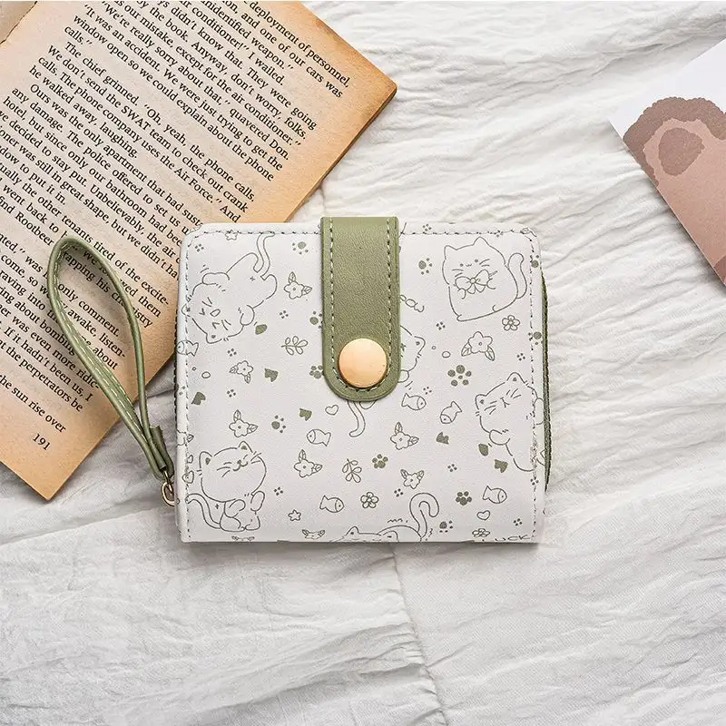 New Japanese-style Wallet Cute Cartoon Short Design