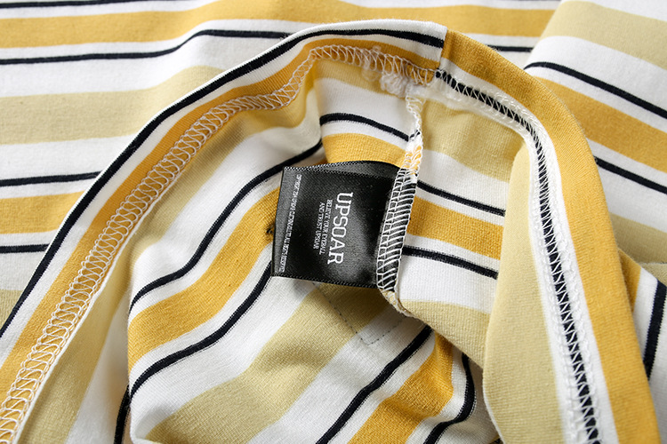 Title 11, Contrast stripes short sleeve shirt, a comforta...