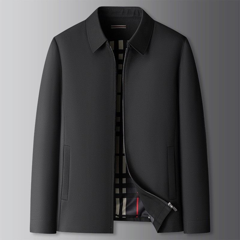 Mens Plus-Size Business-Casual Classic Lapel Jacket