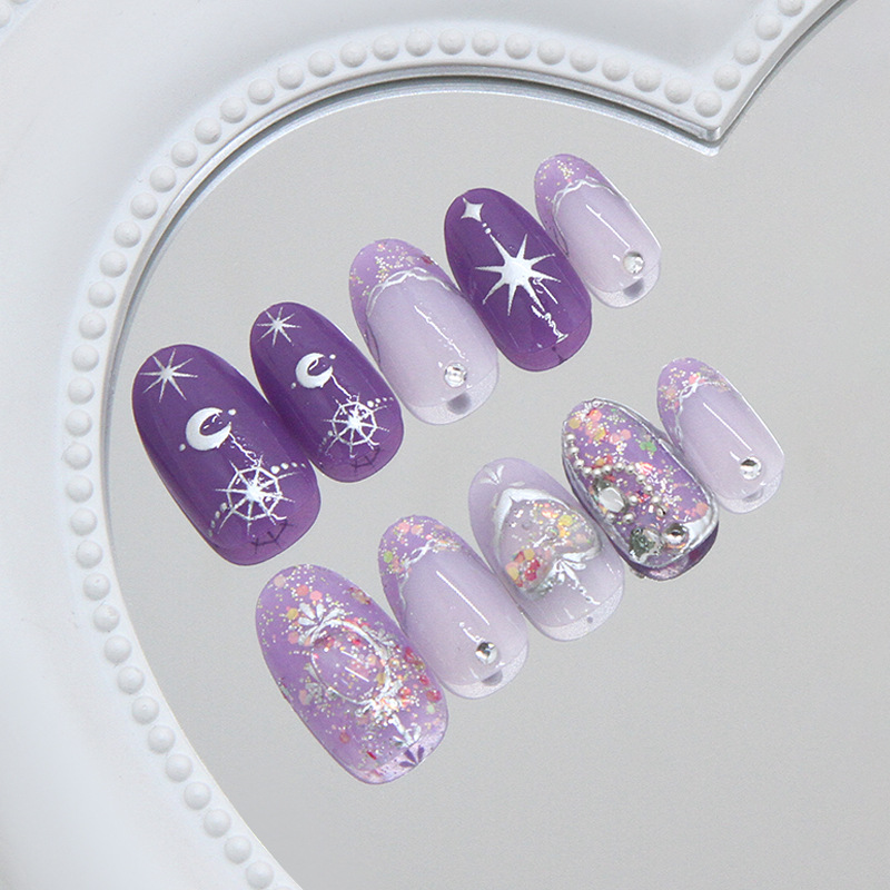 Atmospheric Detachable Nail Tips 30 Pieces