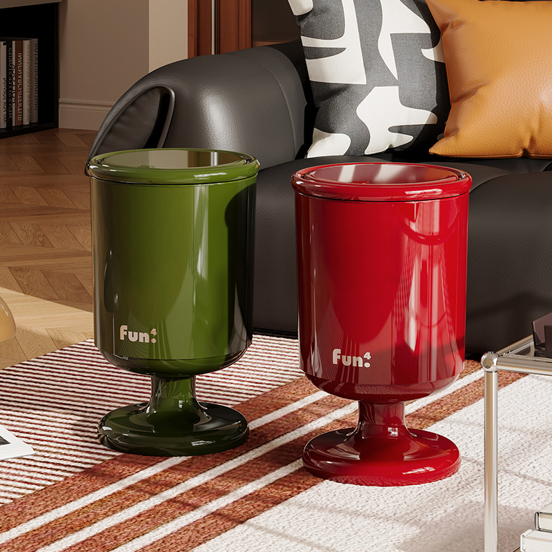 Creative Household Tall Wine Glass Living Room Storage Bucket