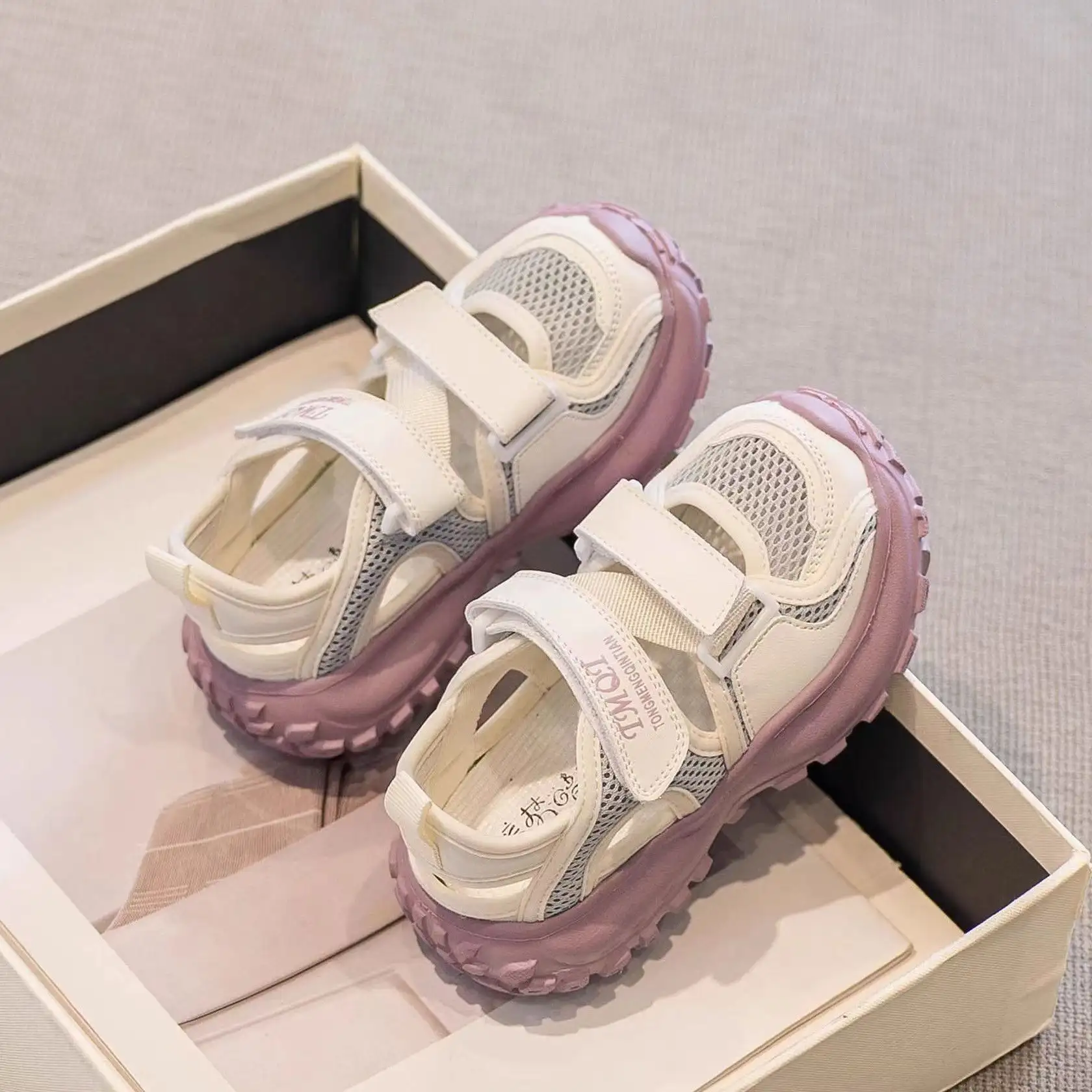 Children's New Summer Hollow-Out Sports Half Sandals