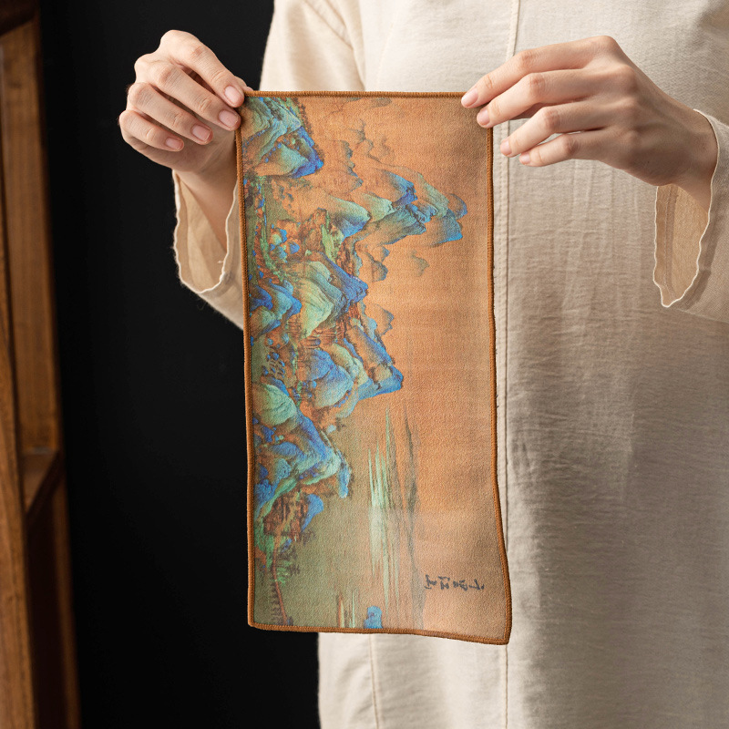 Tea towel thickened water absorbent tea cloth (enjoy