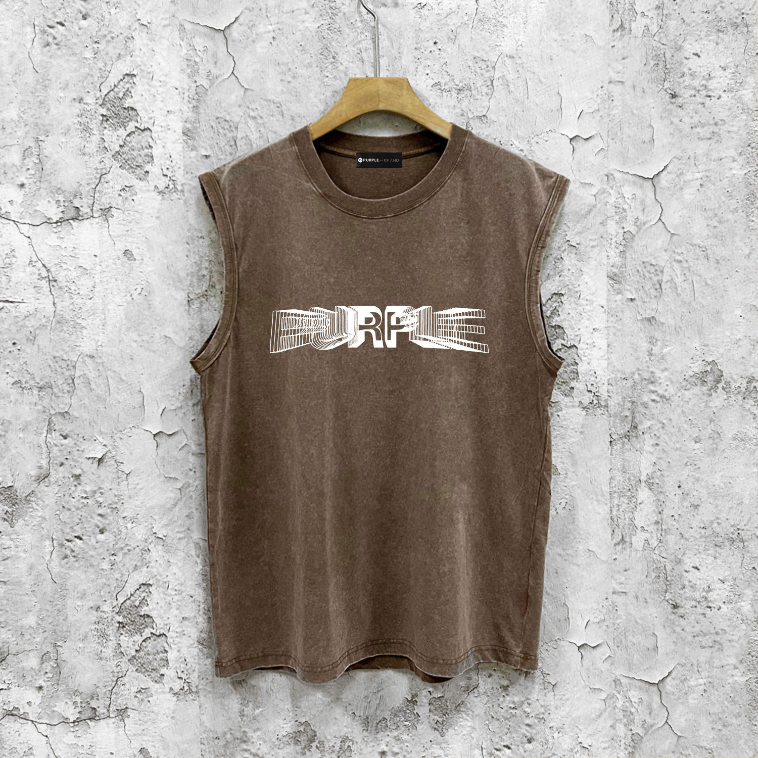 Euro-American Streetwear Distressed Sleeveless T-shirt Vest