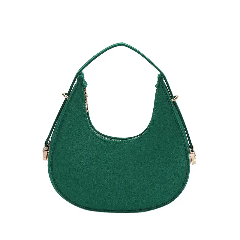 New Fashion Retro Felt Indentation Underarm Bag