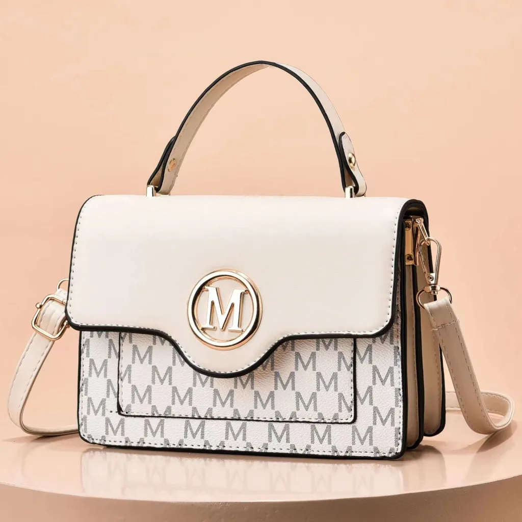New Women's Printed Shoulder Messenger Bag - Beige