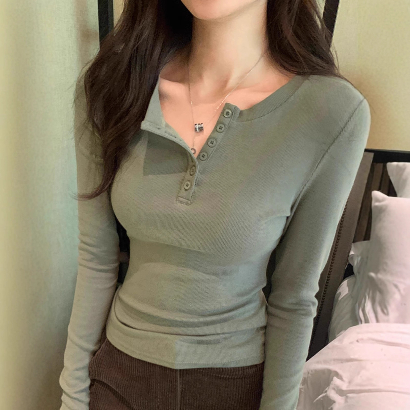 Women's Fashionable Casual Bottoming Shirt — product photo 7