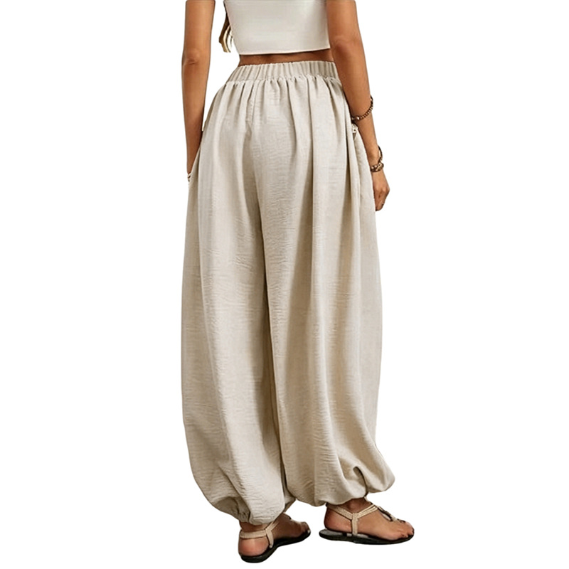 Womens High-waisted Pocketed Comfortable Lantern Pants — foto 2