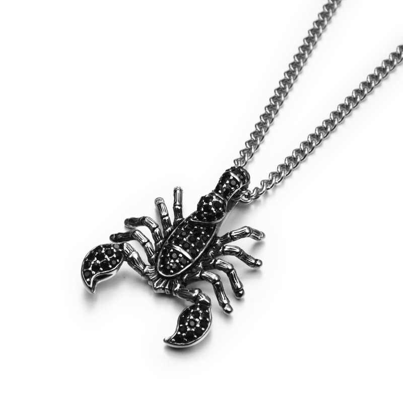 Women's Trendy Personality Full Diamond Scorpion Necklace