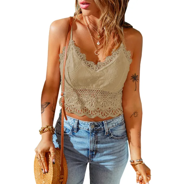 European And American Strap Lace Bra For Women Lc257144 Khaki - Shop at LoveMi