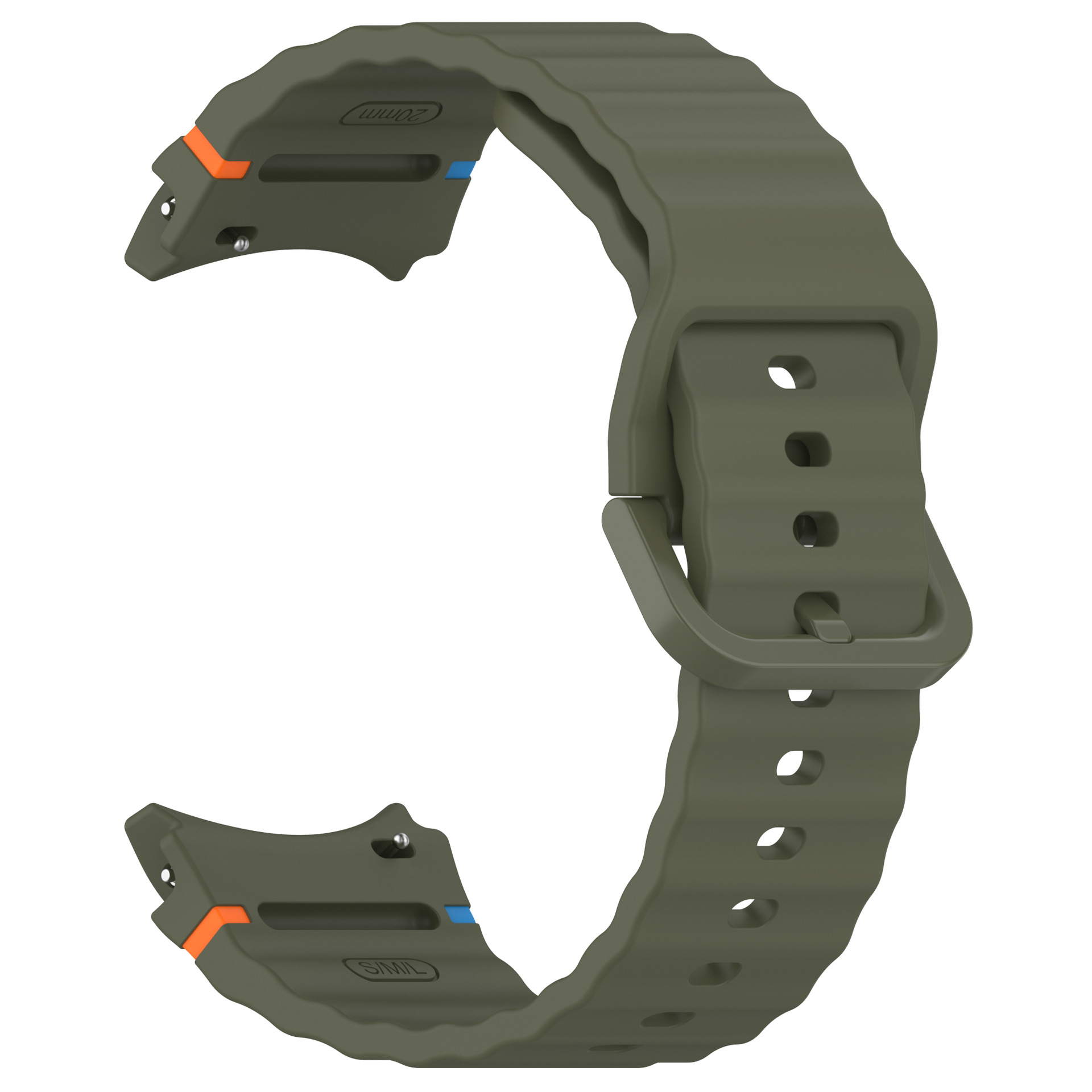 Watch 7 Wave-pattern Silicone Strap