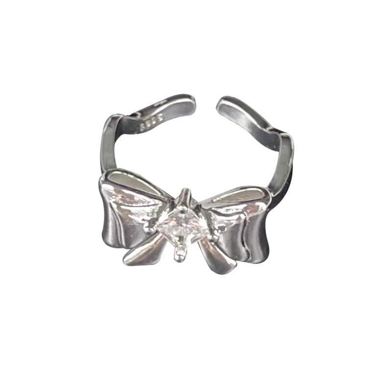 Bow Ballet Young Girl Jewelry 925 Sterling Silver Ring