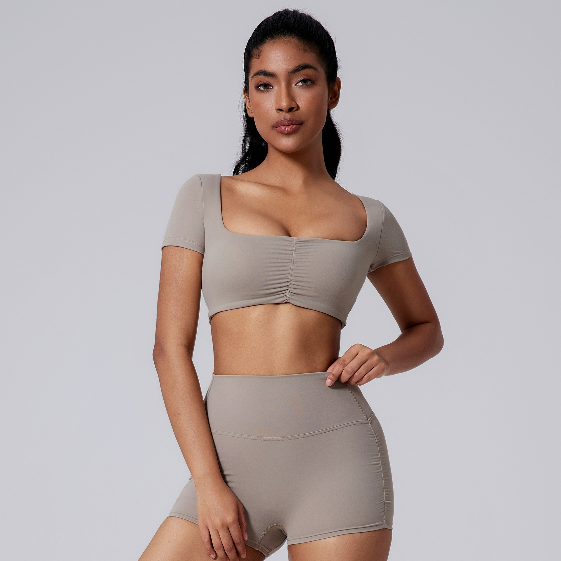 Women's Spring And Summer Solid Color Short Sleeve Linen - Shop at LoveMi