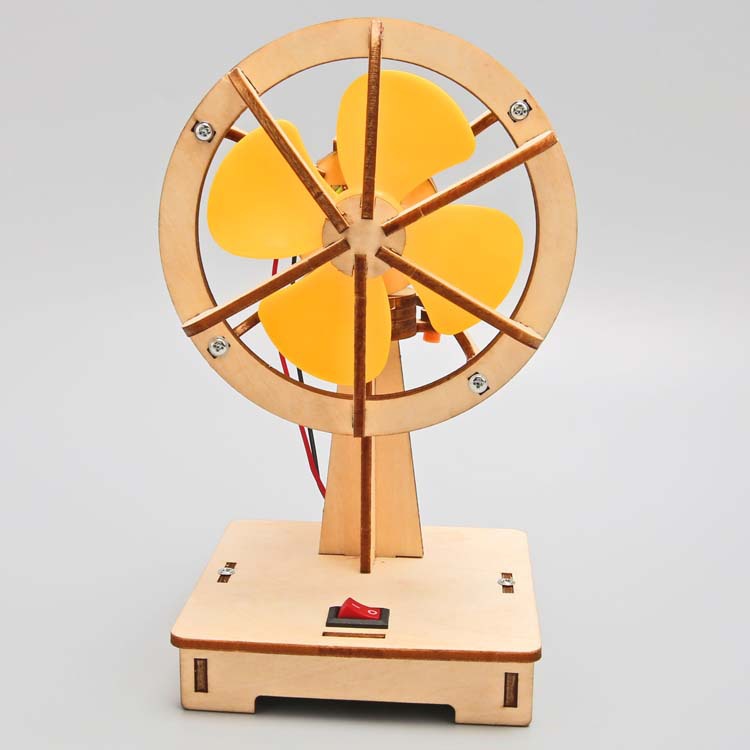 Small DIY Electric Shaking-Head Fan Handmade Educational Tool For Elementary School Students 3