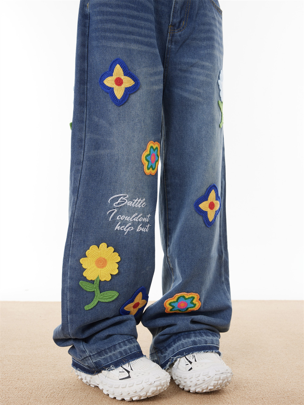 Washed Loose Wide-leg Jeans For Men And Women - Image 30