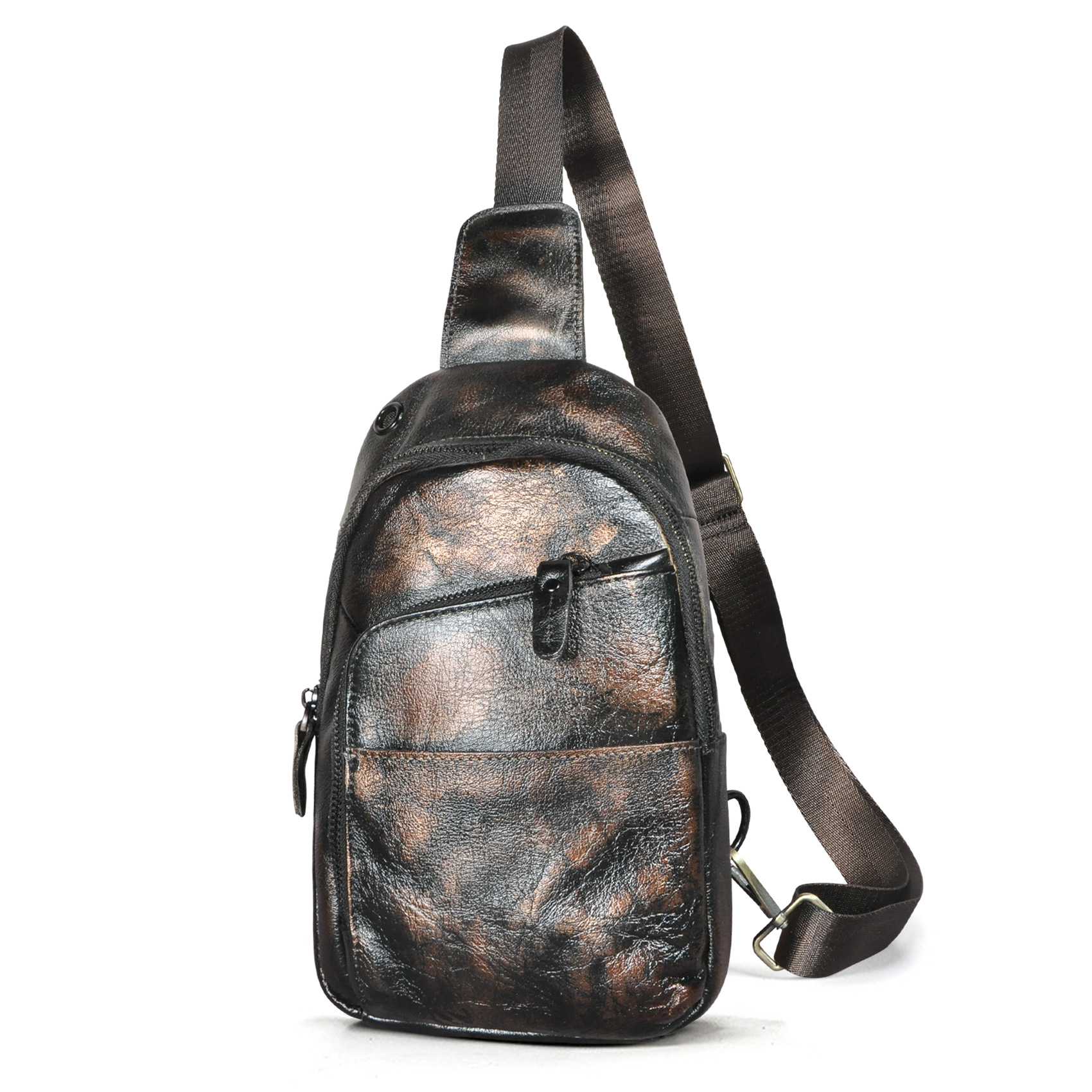 Men's Outdoor Retro Crossbody Bag Multi Functional Travel Sh