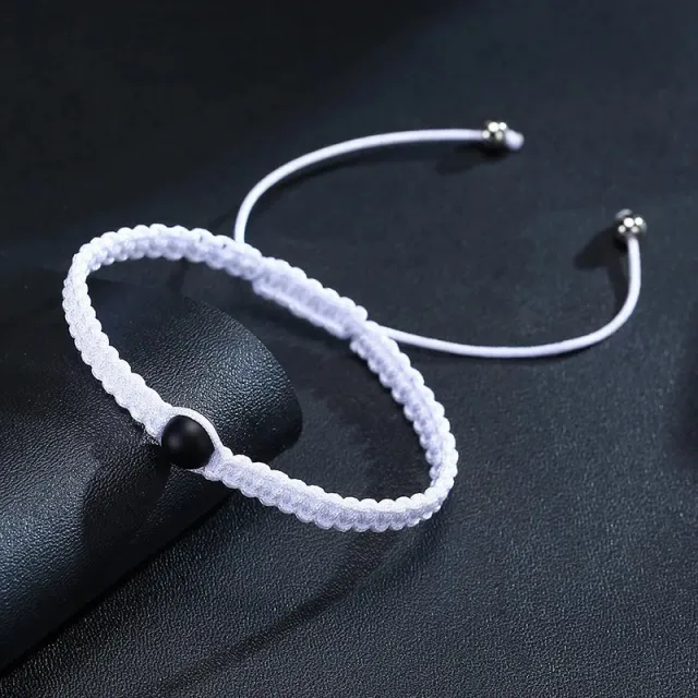 Men's And Women's Couple Girlfriends Exclusive Bracelet White Line - Shop at LoveMi