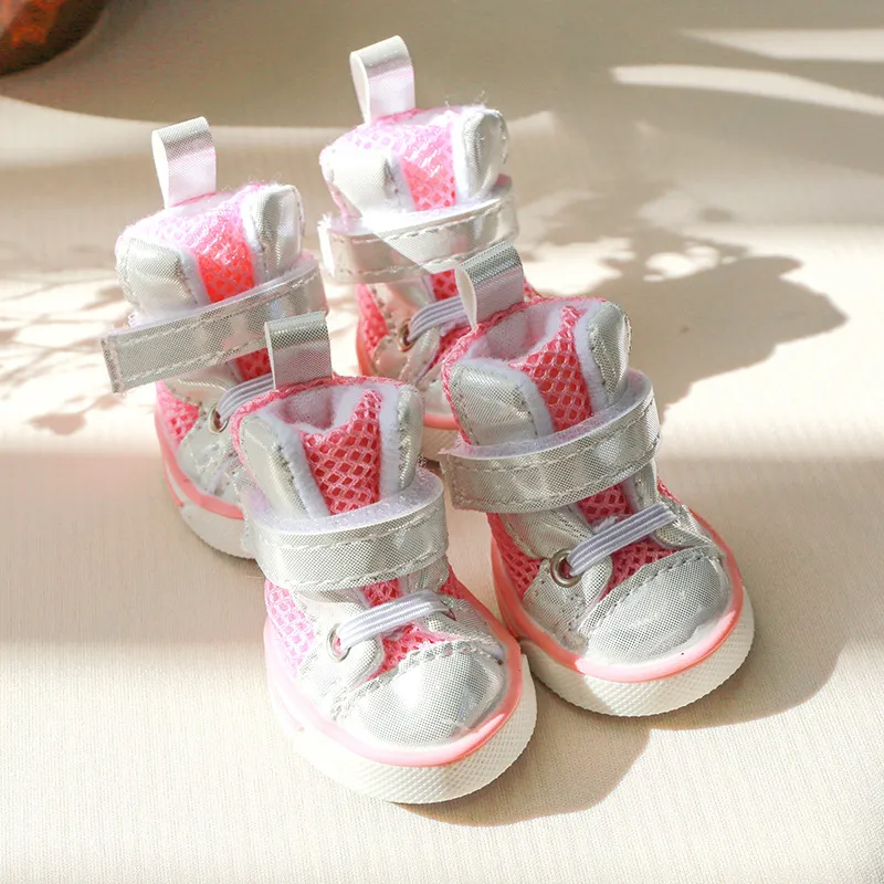 Pet Dog Cat Snow Boots Shoes - Pink