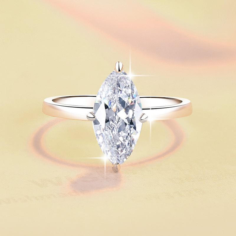 Womens Best-Selling Moissanite Casual Ring