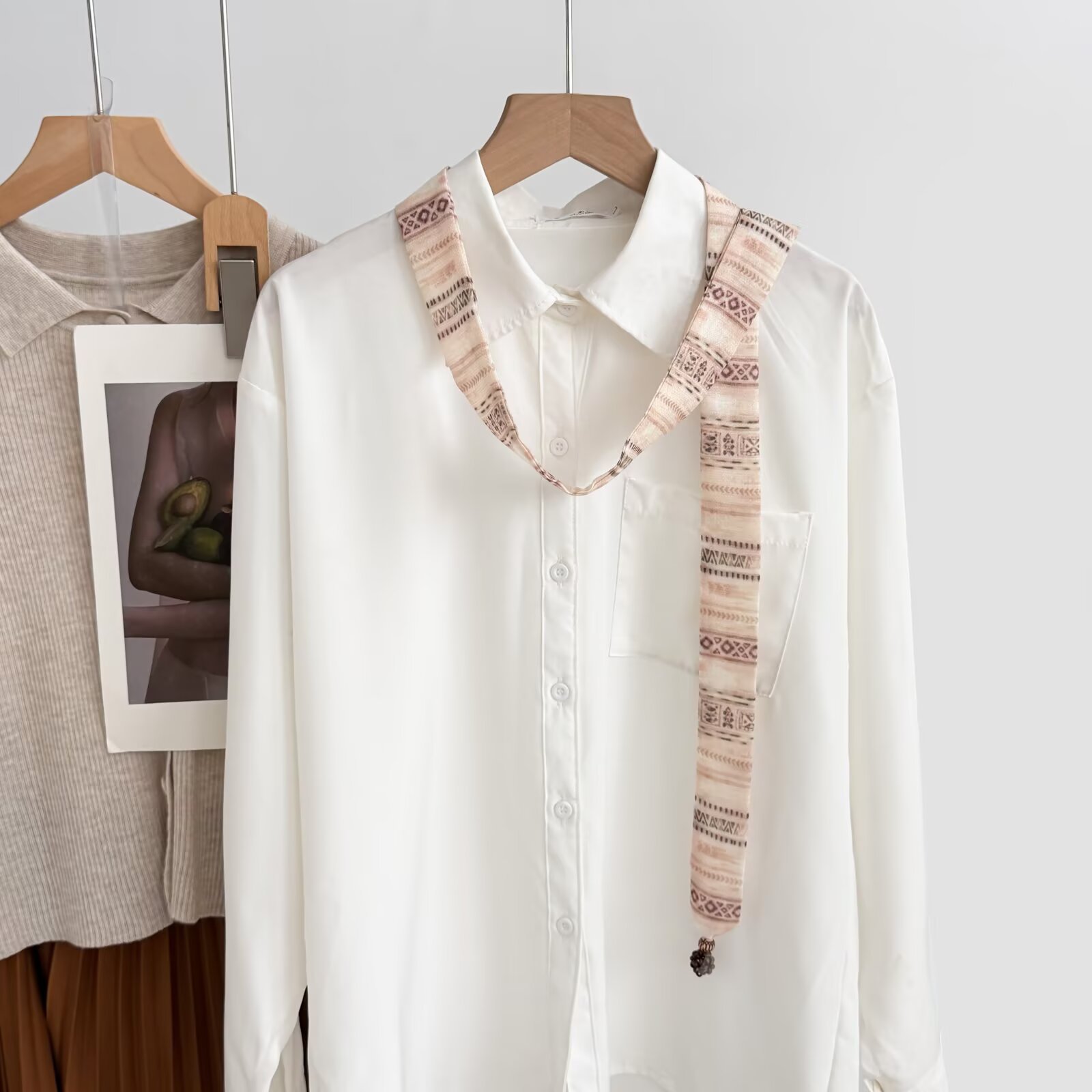 Ribbon Tie-neck Scarf Waistband Waist Decoration