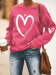 Loose Casual And Comfortable Round Neck Temperament Commute Style Sweater - G67Z409-L - View 1