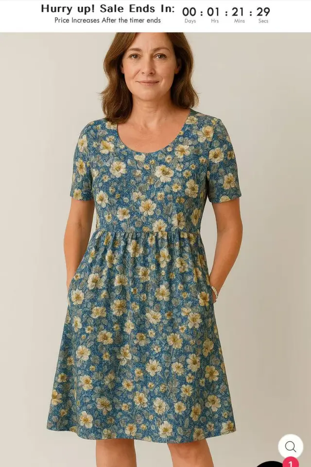 Round Neck Collar T shirt Short Sleeve Stitching Pocket Skirt 02Color - Shop at LoveMi