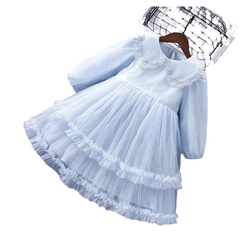 Children's Sweet Long-sleeved Tulle Skirt With A Delicate Mesh Texture - Image 4
